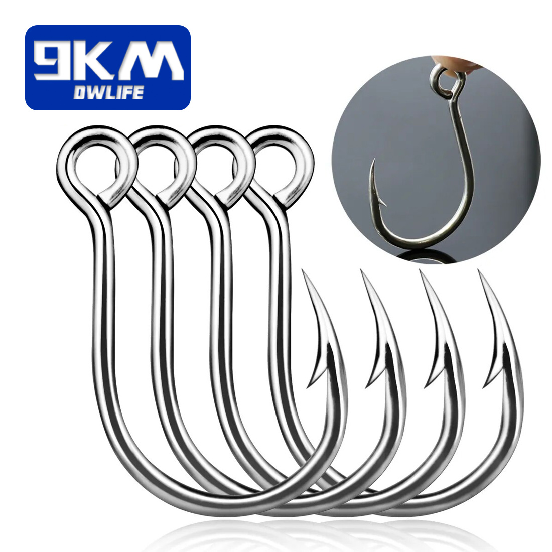9KM Fishing Hooks 25Pcs Jig Ho - огляд і ціна Fishing Hook Barbless