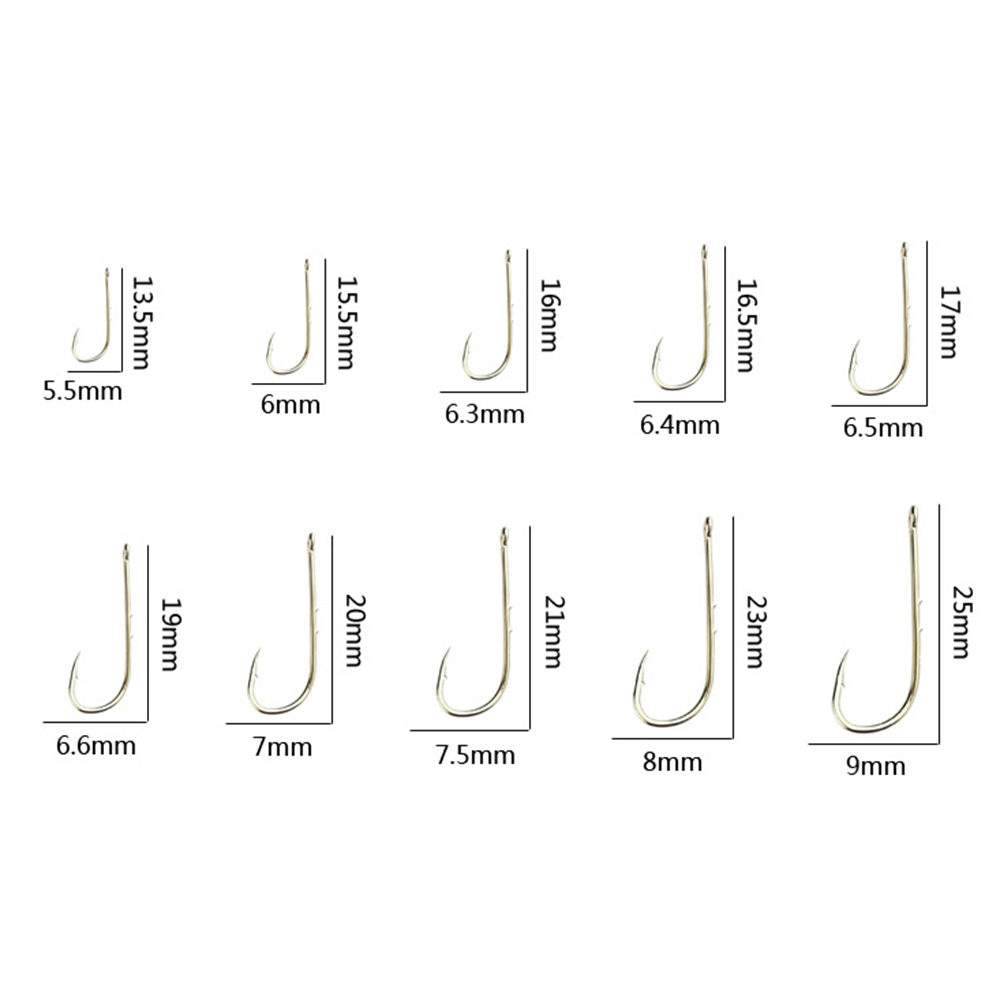 50/100pcs Silver Long Handled  - огляд і ціна Fishing Hook Barbless