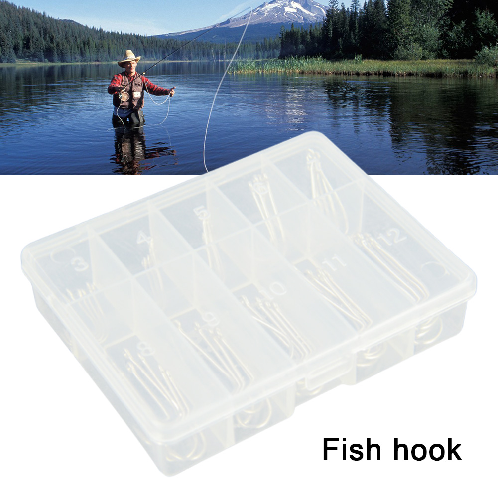 50/100pcs Silver Long Handled  - огляд і ціна Fishing Hook Barbless